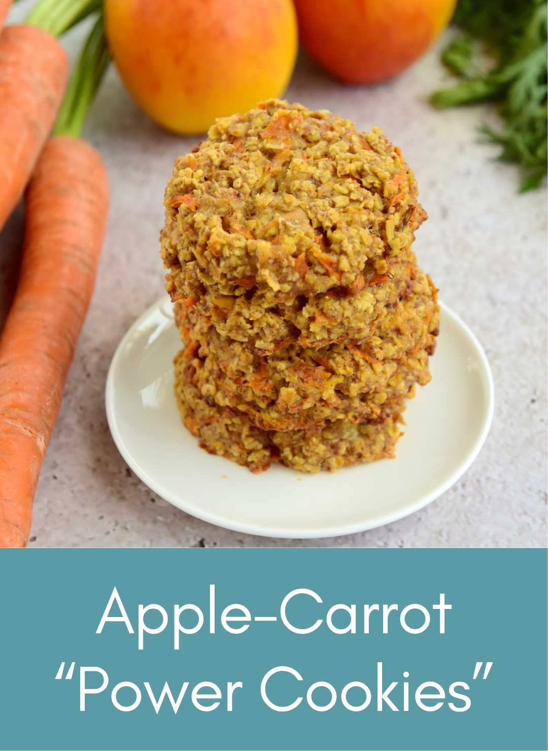 Apple-carrot power cookies Picture with link to recipe