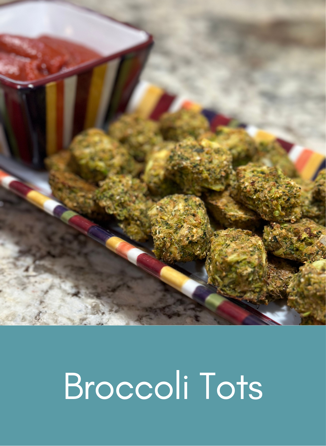 whole food plant based broccoli tater tots Picture with link to recipe