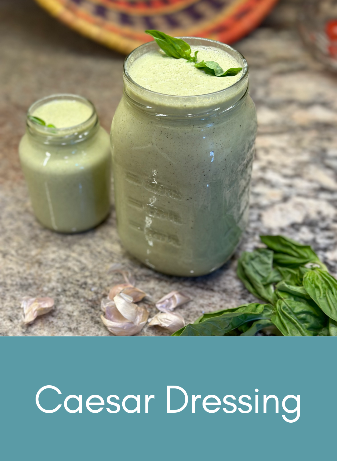 Whole food plant based caesar dressing Picture with link to recipe