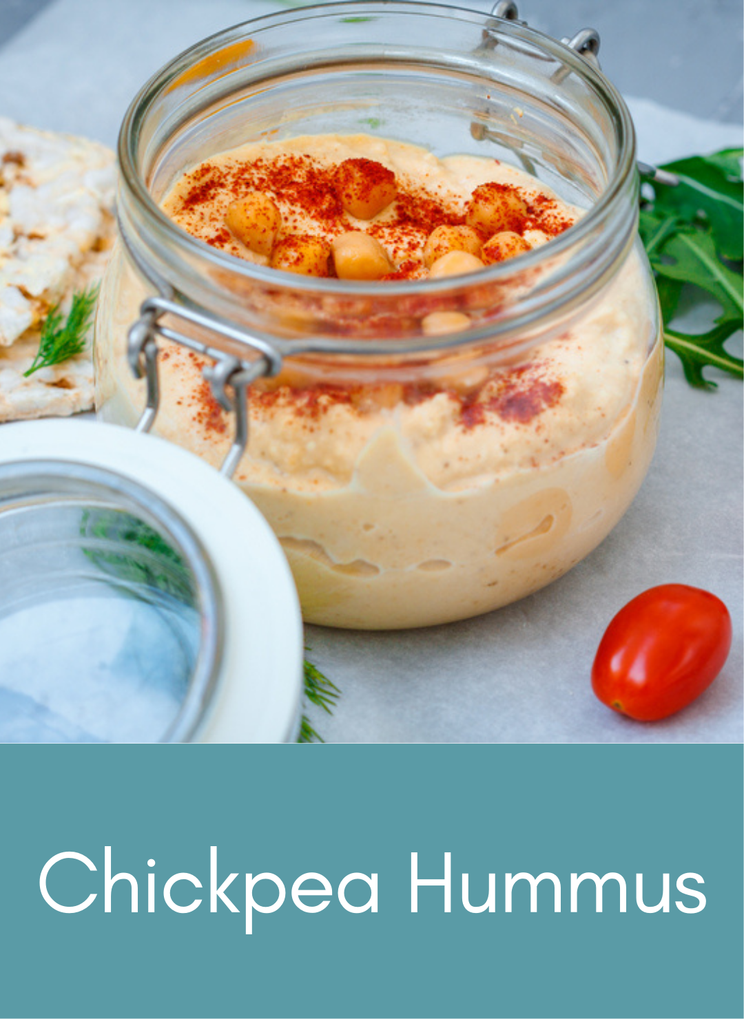 Whole food plant based vegan chickpea hummus Picture with link to recipe