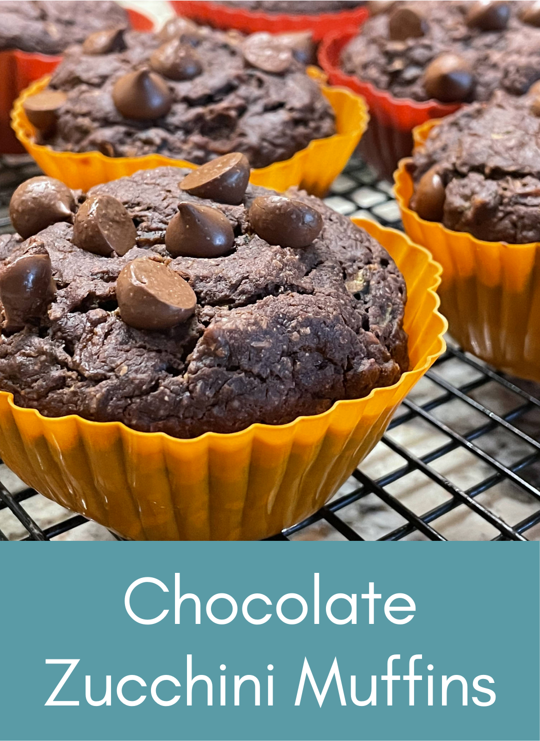 Whole food plant based vegan chocolate zucchini muffins Picture with link to recipe