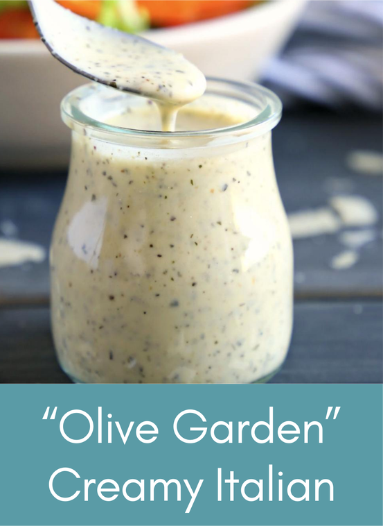 Olive garden creamy Italian vegan dressing Picture with link to recipe