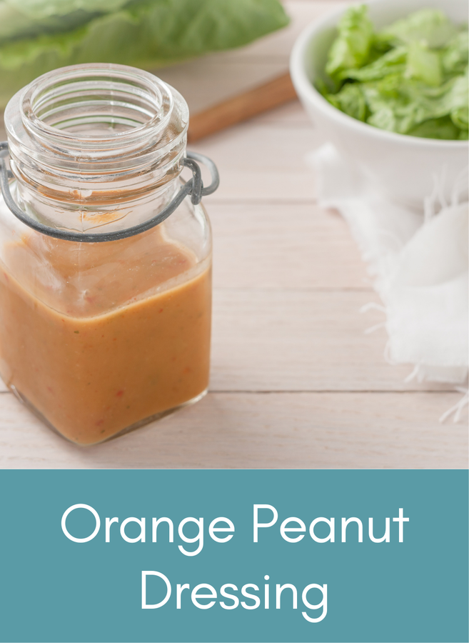 Orange peanut whole food plant based vegan dressing Picture with link to recipe