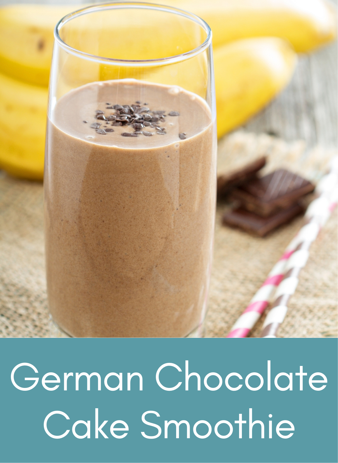 Whole food plant based german chocolate cake smoothie Picture with link to recipe