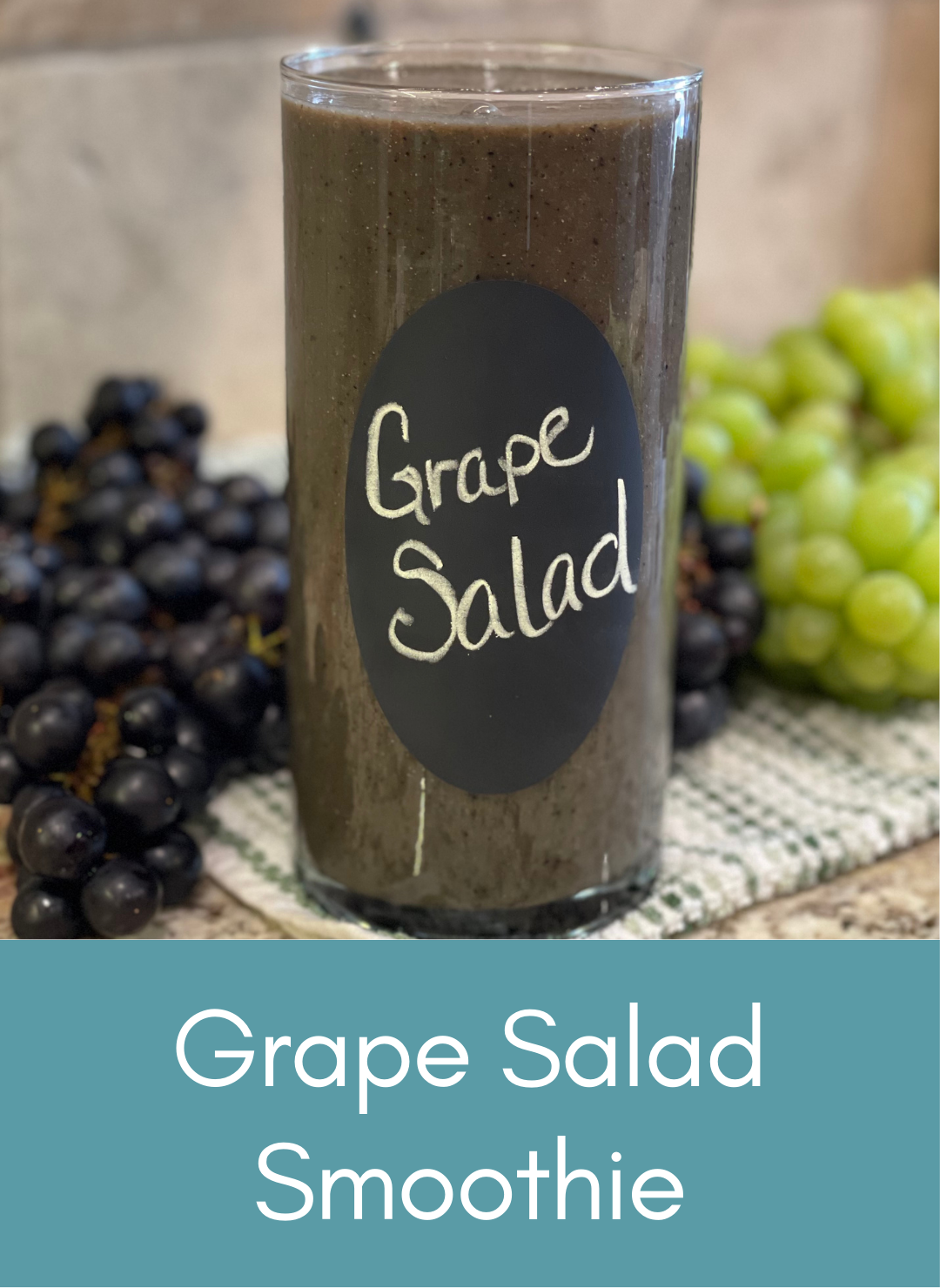 Grape Salad whole food plant based vegan smoothie Picture with link to recipe