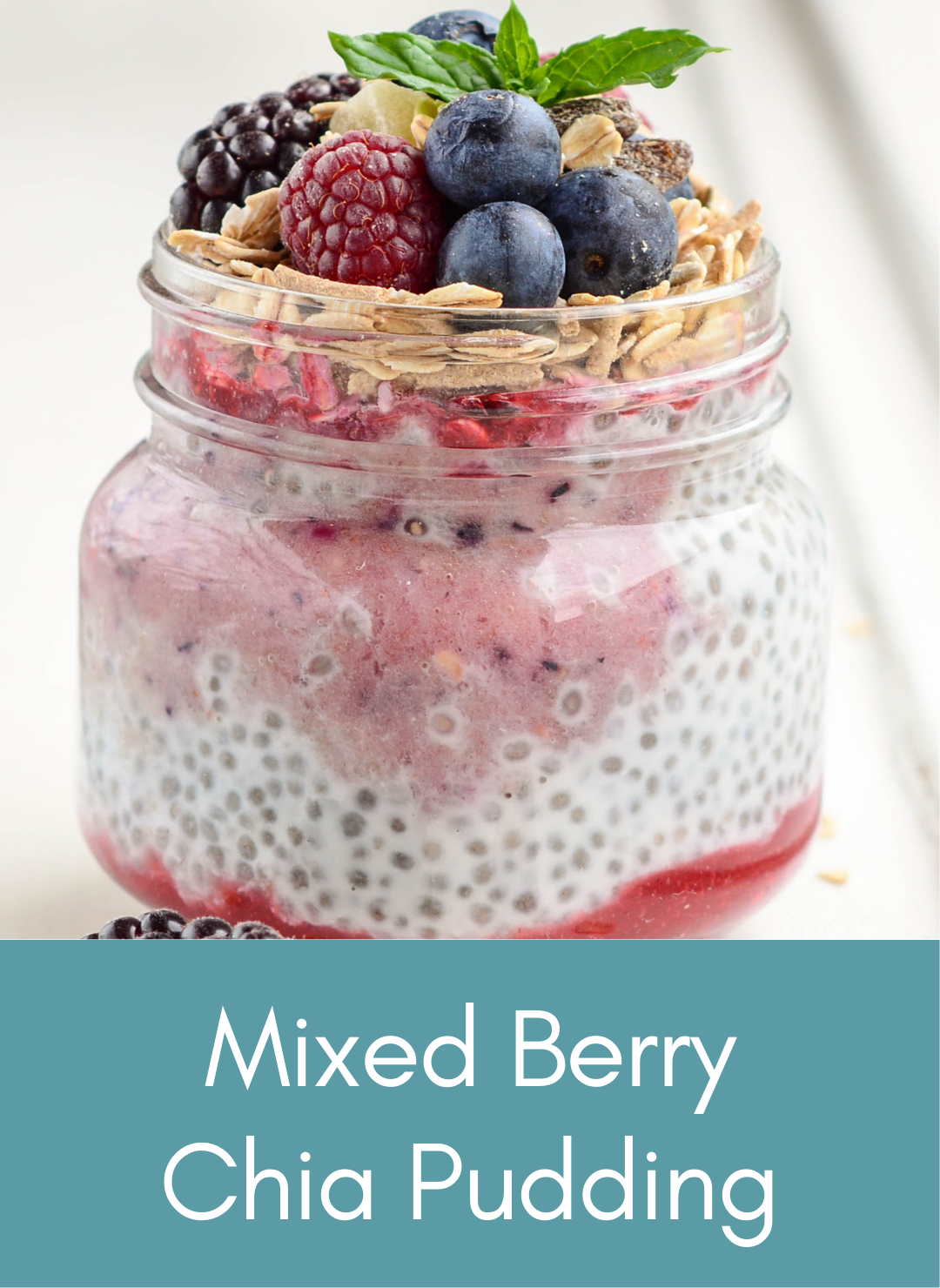 Mixed berry chia pudding Picture with link to recipe