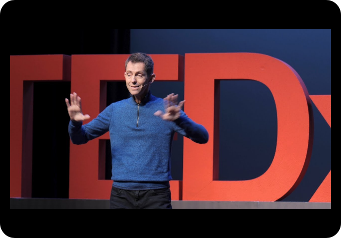 Ocean Robbins founder of Food Revolution Network gives a TEDx talk Eating Your Way to Happiness Picture with link