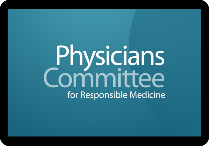 Physicians Committee for Responsible Medicine website logo Picture with link