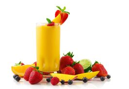 Whole food fruit smoothie Picture with link to similar smoothie recipies