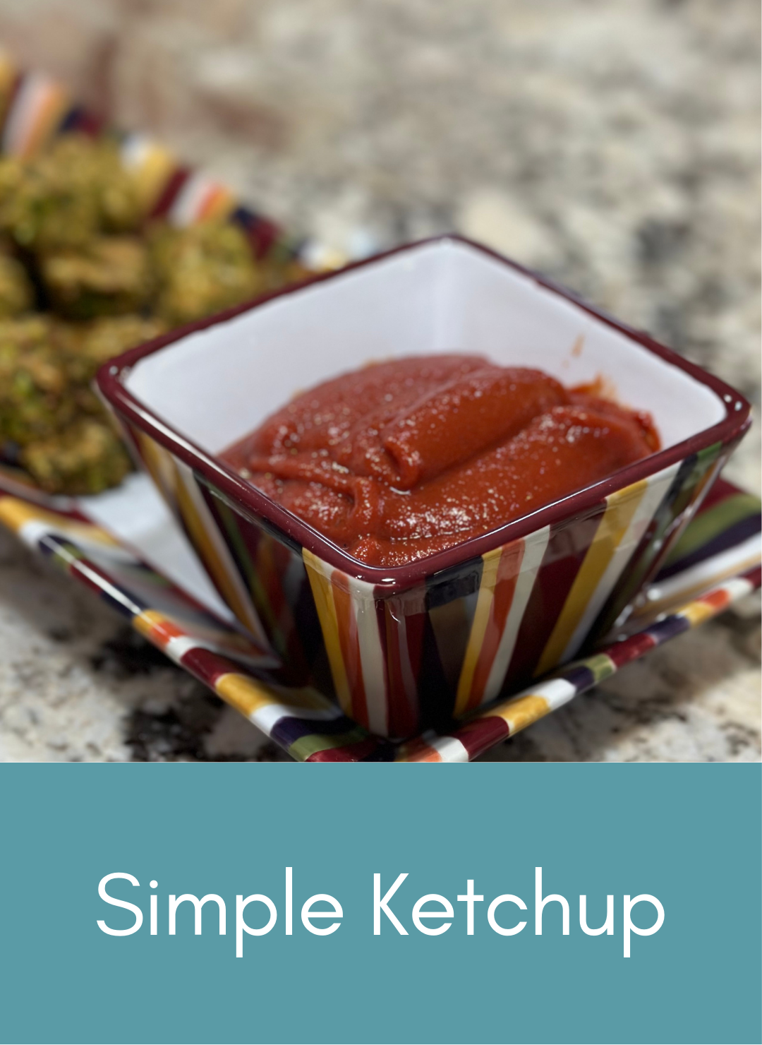 Whole food plant based vegan ketchup Picture with link to recipe