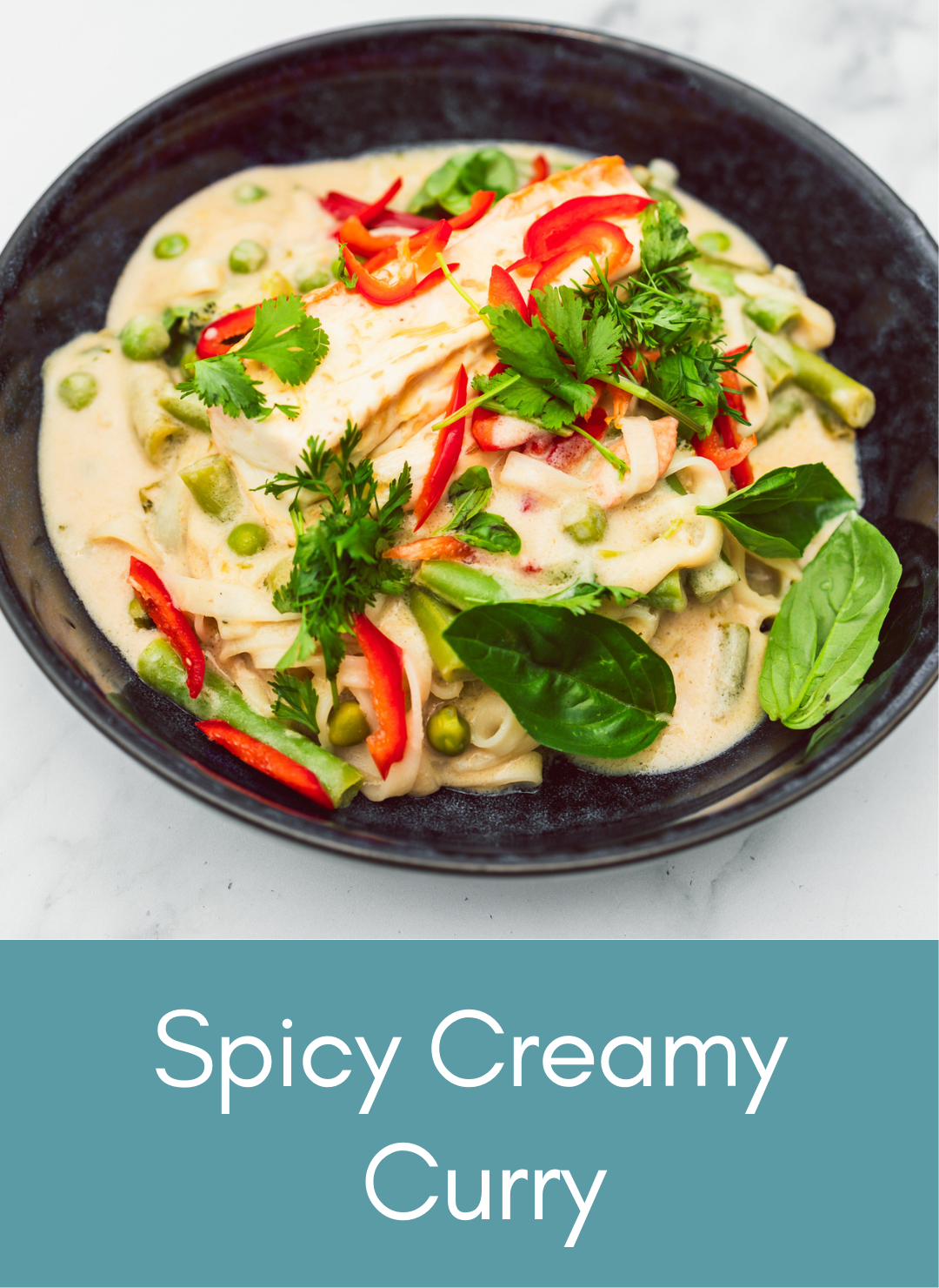 Whole food plant based vegan spicy creamy curry Picture with link to recipe